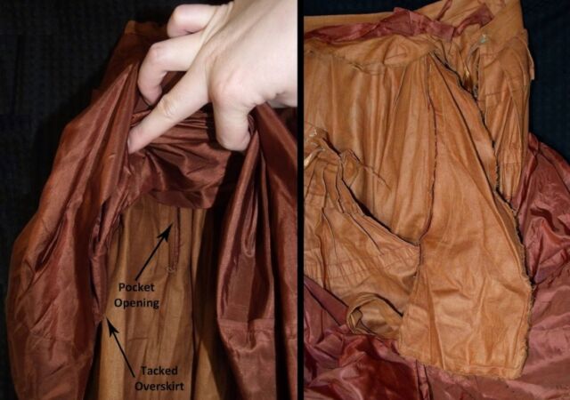 Hidden pocket of dress.