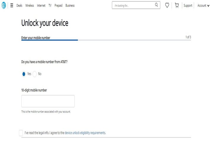 Unlock your device on AT&T's website.
