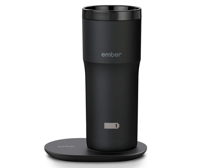 The 12-ounce Ember Temperature Control Travel Mug 2 in black.