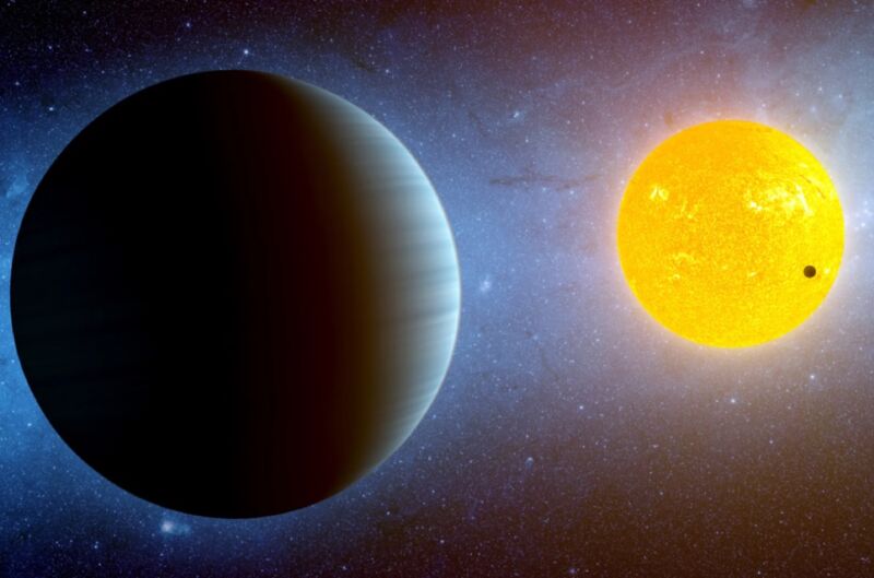 Like Kepler-10 b, illustrated above, the exoplanet HD 63433 d is a small, rocky planet in a tight orbit of its star.