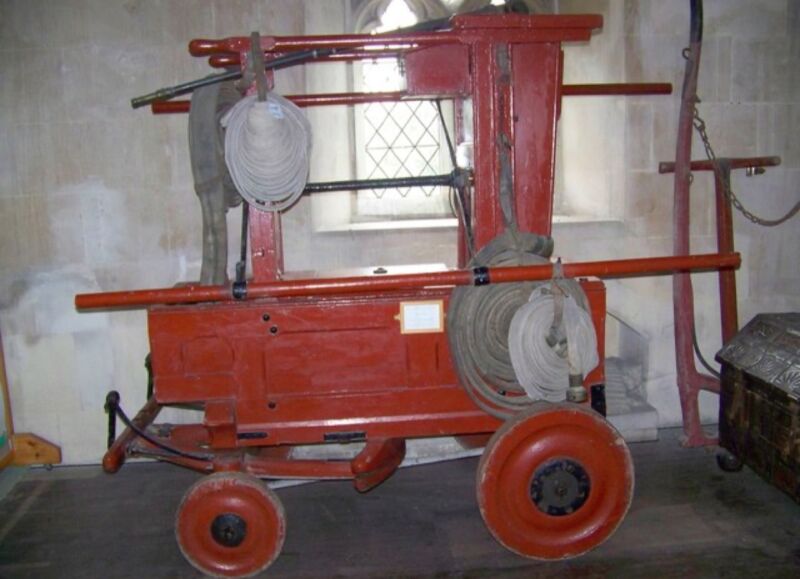 Oldest known fire engine by Richard Newsham