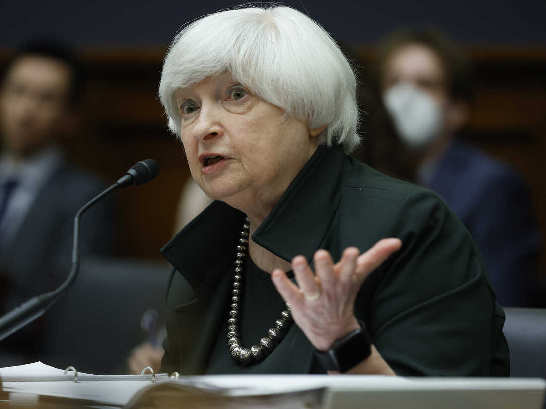 Treasury Secretary Janet Yellen testifies before the House Financial Services Committee in the Rayburn House Office Building on Capitol Hill on May 12, 2022, in Washington, D.C.