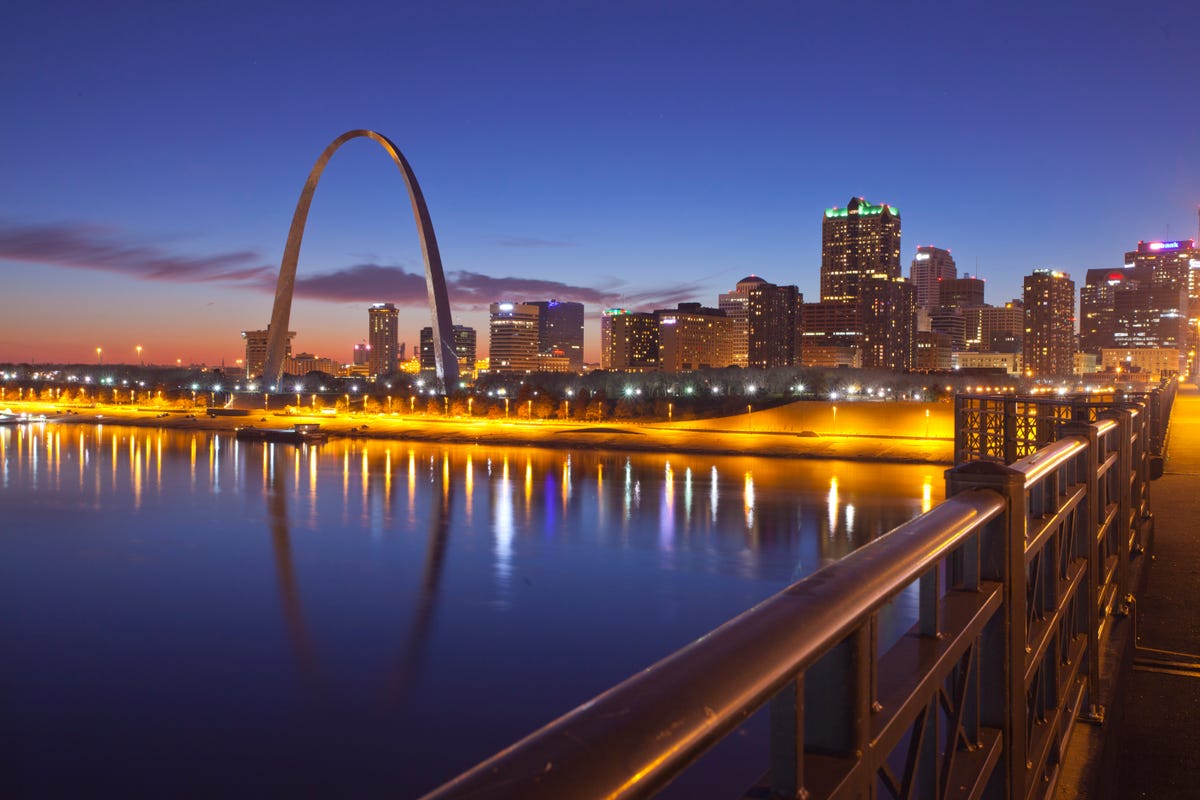 St. Louis arch skyline