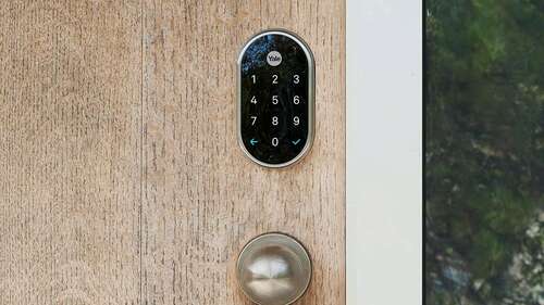 Google Nest Yale lock on door