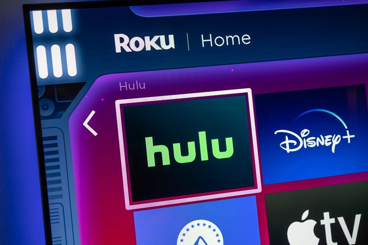 Hulu app icon on Roku.