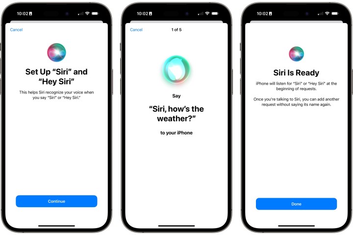 Setting up Siri and Hey Siri voice prompts on iPhone in iOS 17.