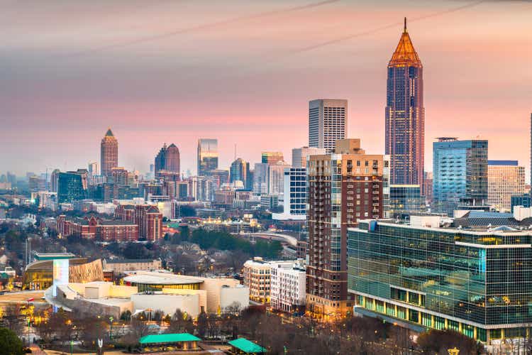 Atlanta, Georgia, USA downtown skyline.