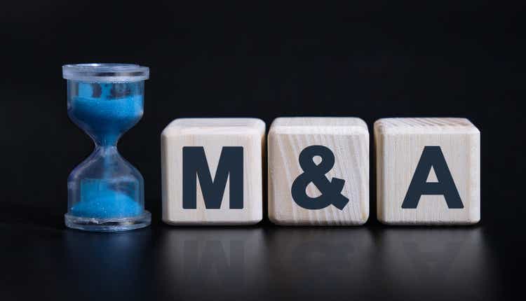 M&A - concept waiting for mergers and acquisitions