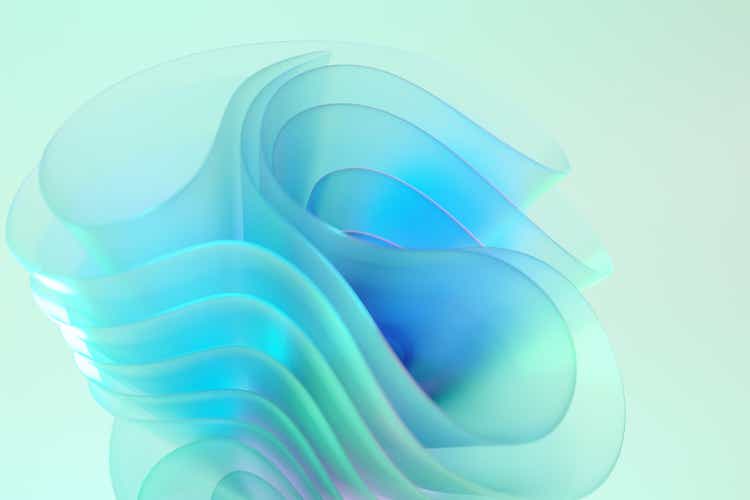 Art Glass abstract Wavy background