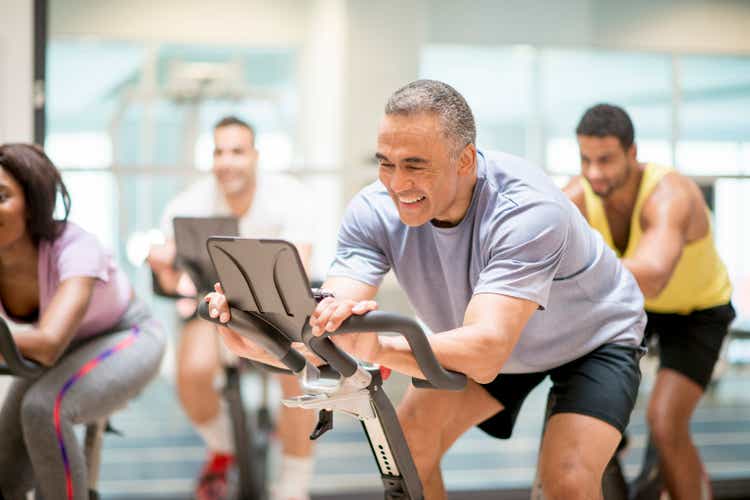 Cycling Class at the Gym