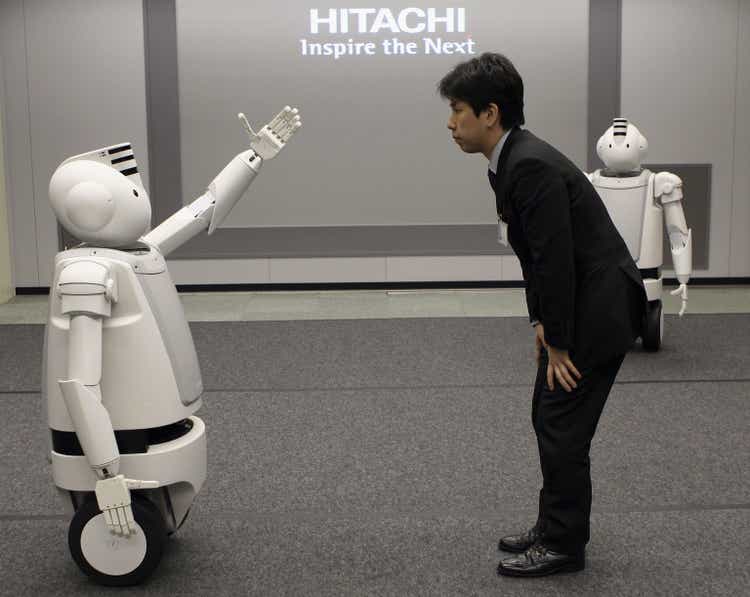 Japanese Electronics Conglomerate Hitachis New Humaniod Robot 