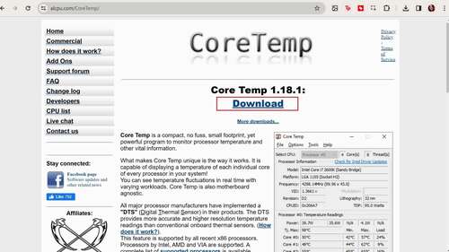 Core Temp UI