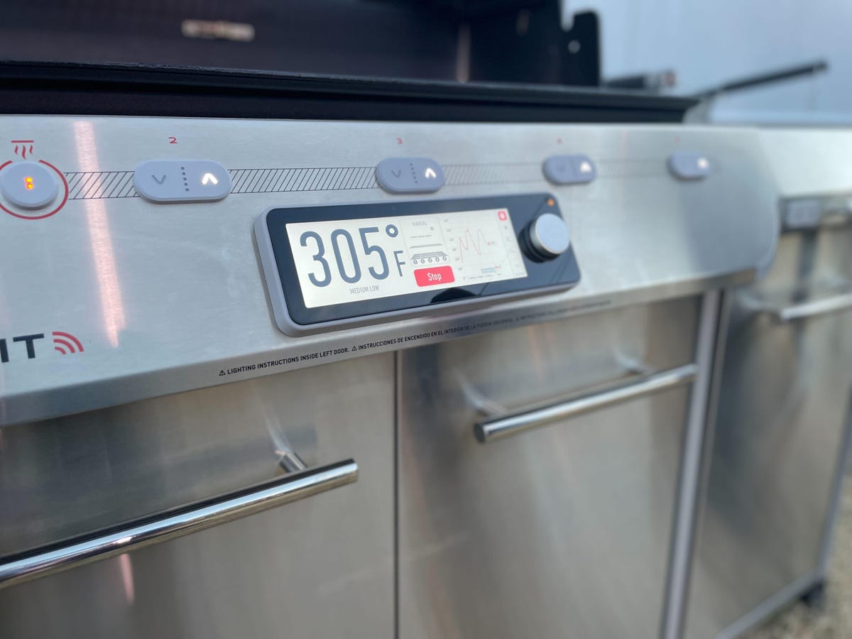 weber grill touchscreen panel