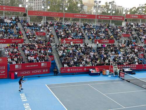 andrey rublev at the bank of china tennis open