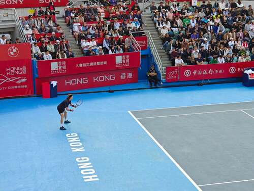 andrey rublev in ready position