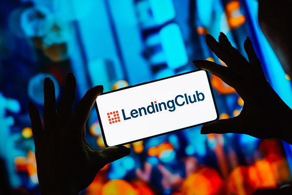 In this photo illustration, the LendingClub logo is...