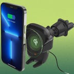 The iOttie Auto Sense Qi Wireless Car Charger has auto clamping arms