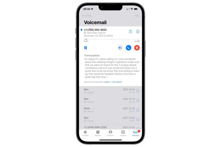 how to set up voicemail on an iphone visual transcription ios 15