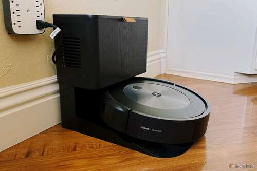 iRobot Roomba Combo j5+ in its Clean Station