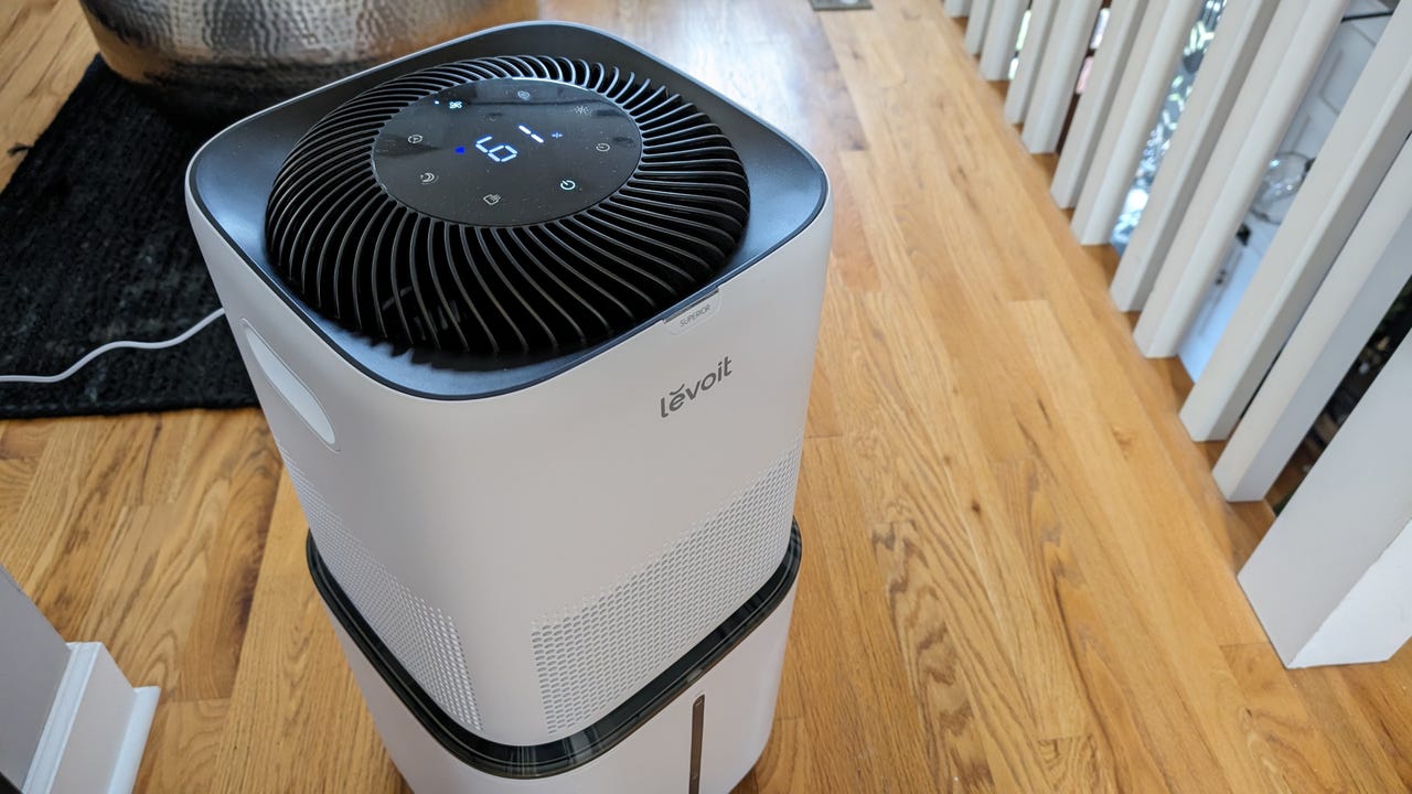 The Levoit 6000S evaporative humidifier.