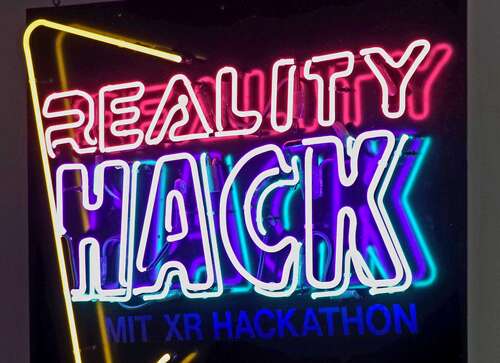 MIT Reality Hack sign 2024