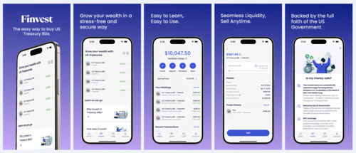 Finvest, U.S. Treasury Bills, investment app.