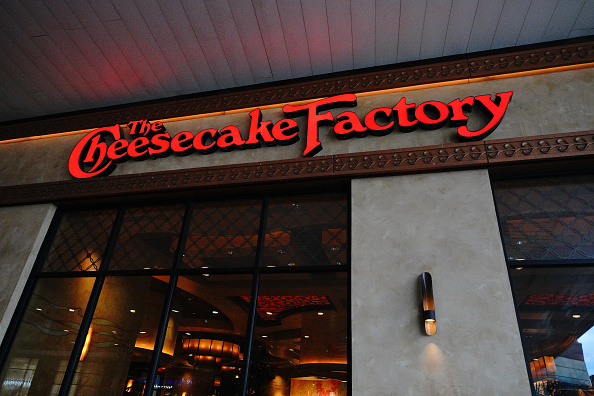 Cheesecake Factory, logo in Queens borough...