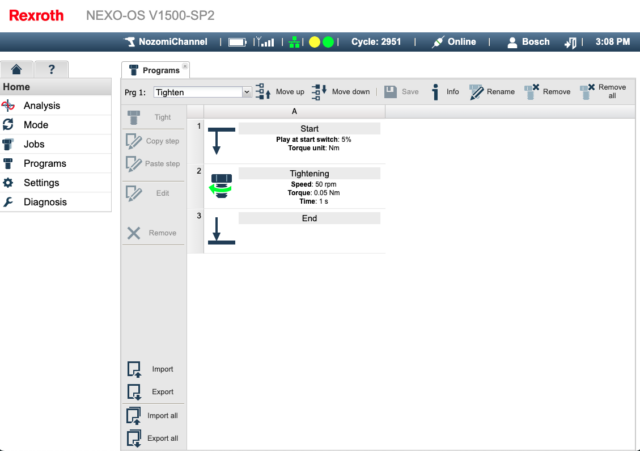 NEXO-OS's management web application.