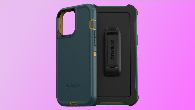 otterbox defender case on pink background