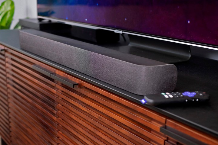 Roku smart soundbar credenza side