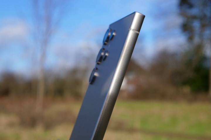 The titanium frame on the Galaxy S24 Ultra.