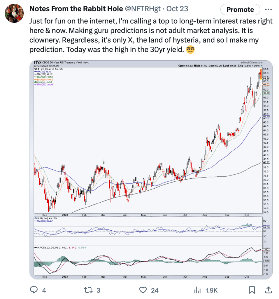 30 year Treasury yield