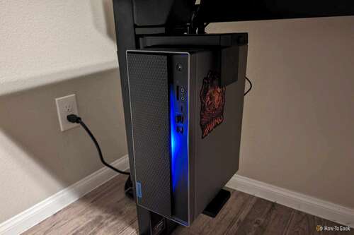 Secretlab MAGNUS Pro PC mount under the desk