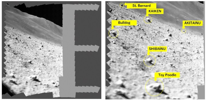 An image captured by the SLIM lunar lander.