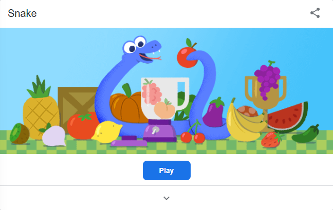 Google snake game