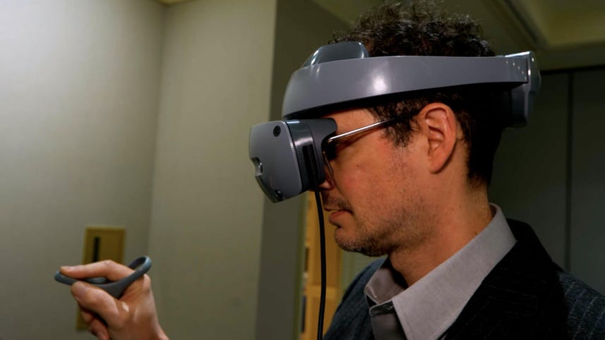 We Tried Out Sony's Industrial VR Headset, Complete with Flip-Up Visor