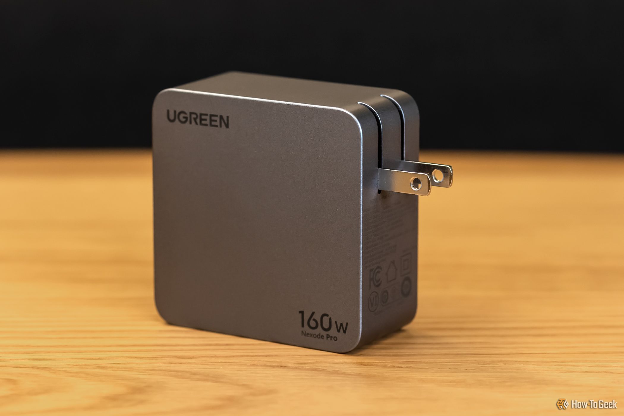 The plug on the Ugreen Nexode Pro 160W 4-Port GaN Wall Charger