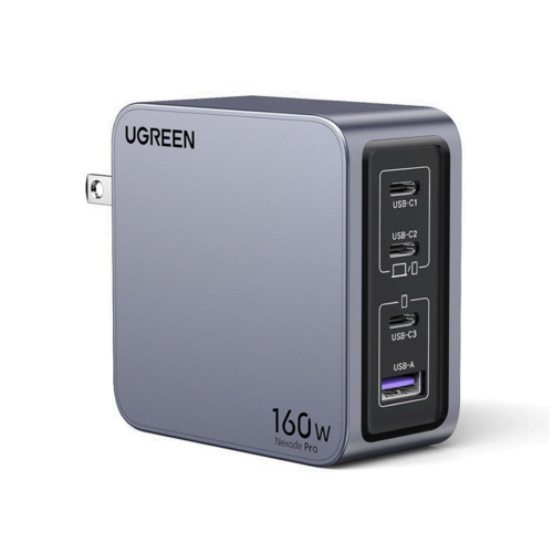 The Ugreen Nexode Pro 160W 4-Port GaN Wall Charger