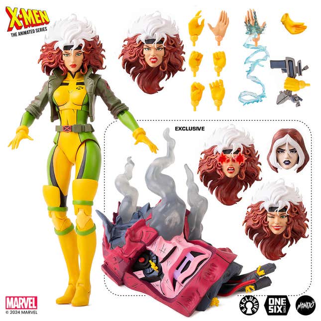 Image for article titled Mondo&#39;s Amazing Animated Rogue Figure Is Also an X-Men: Evolution Surprise