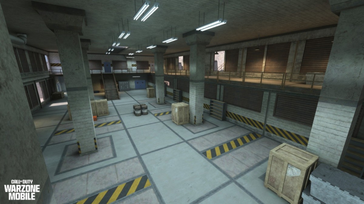 Inside the Rebirth Island prison in Call of Duty: Warzone Mobile.