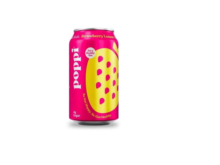 can of poppi strawberry lemon soda