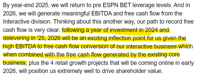 Penn Entertainment Path to Profitability Comments