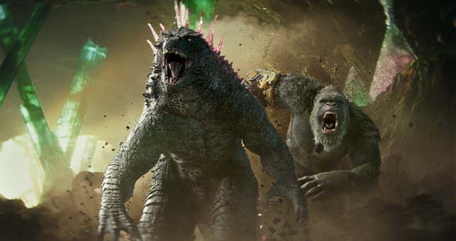 Godzilla and Kong in Godzilla x Kong: The New Empire