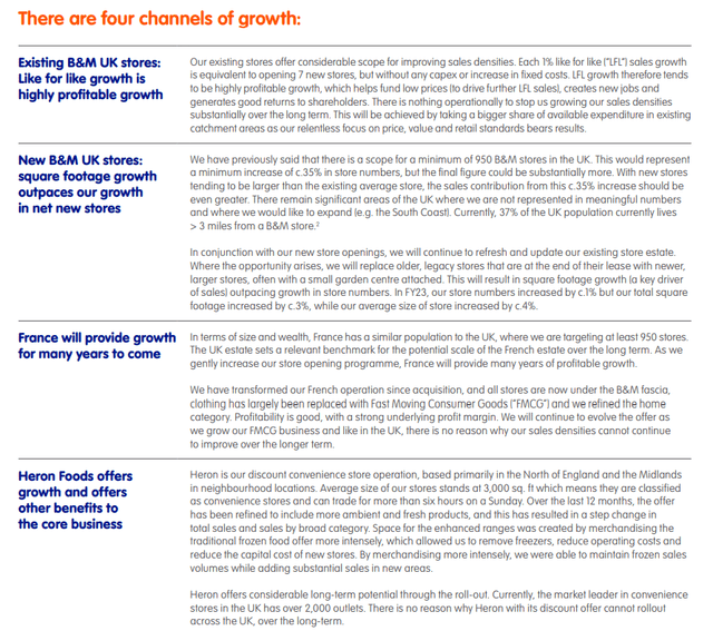 B&M Growth drivers