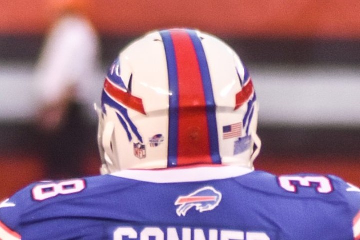 A still image of the Buffalo Bills helmet.