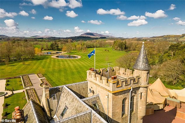 Parts of the property dates back to the 14th century, and significant parts of its original castle remain, including a turret