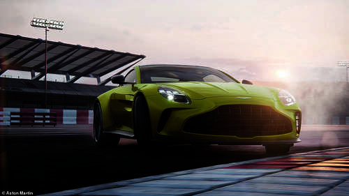 Aston said the new V8 Vantage will provide 'breathtaking power, razor sharp handling and the perfect balance of a finely tuned front-engine, rear-wheel drive chassis,' promising 'maximum thrills with maximum confidence'