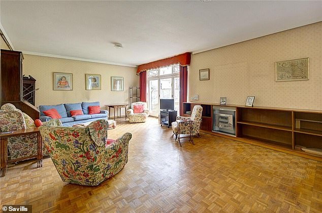 The London property is spacious, spreading across two floors and 3,571 square feet