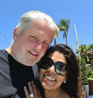 Big spenders: Robert Bonnier with his wife Nashida