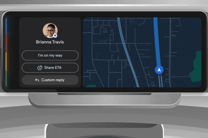 Summarization and one-tap response in Android Auto.